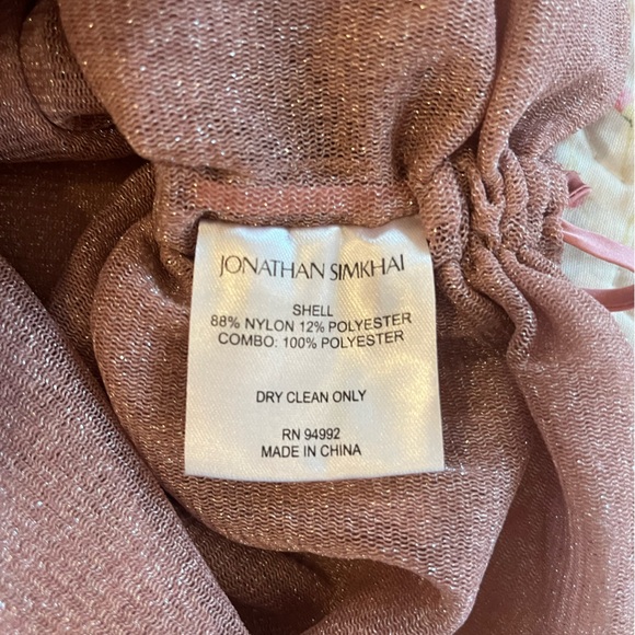 Simkhai sheer sparkly off the shoulder top size M - Picture 10 of 10